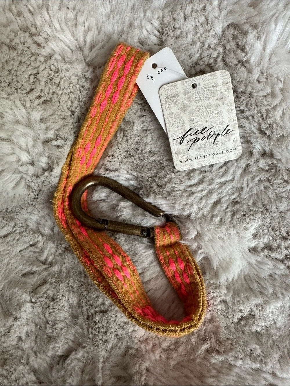 NWT Free People One Up cycled Lanyard. Excellent condition